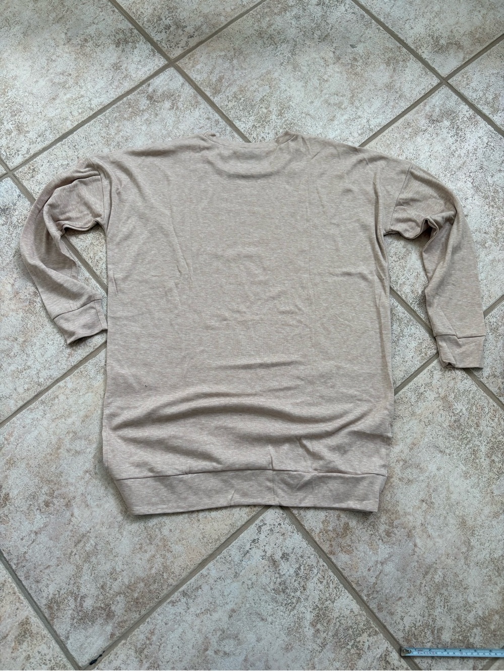 Women's Tunic Sweater in Light Tan
